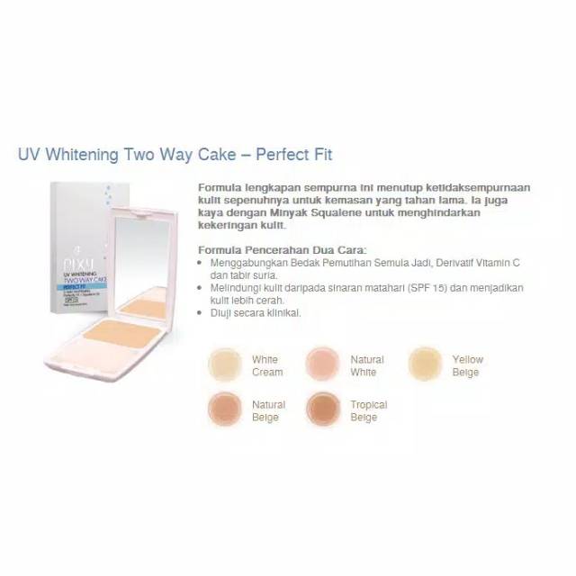 Pixy UV Whitening Two Way Cake Perfect Fit - Kaca