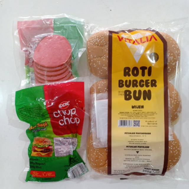 

[PAKET BURGER CENTRAL] roti wijen chopchop