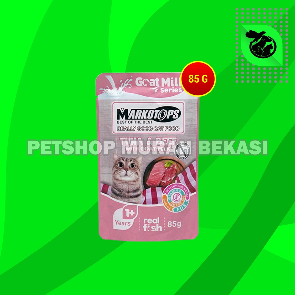 Markotops Makanan Kucing basah Pouch Sachet Cat Food Wet Food 85 Gram