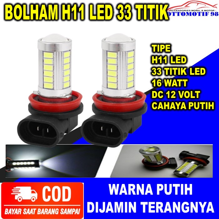 Bolham Lampu Lapu Led Foglamp Fog Lamp Foklem Kabut H11 H16 Cree Running LED Projector Eagle Eyes Ak