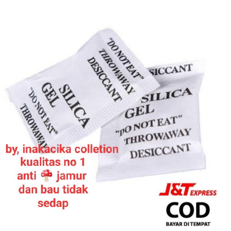 silica gel natural bungkus kertas 5cm sachet kualitas no satu anti jamur lembab dan bau