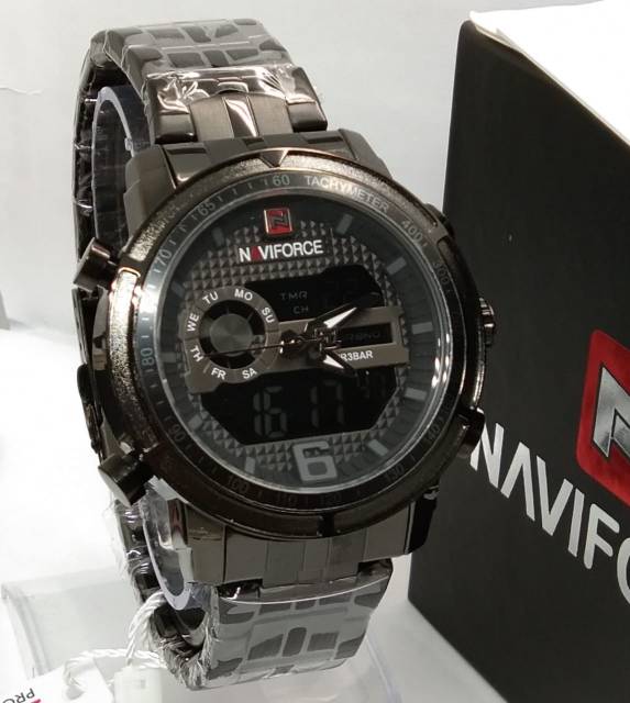 Jam Tangan Pria Naviforce Original Dual Time Seri NF9119 Garansi 1 Tahun