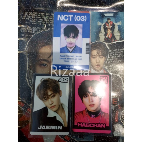 Photocard Haechan trading card konsep tc b