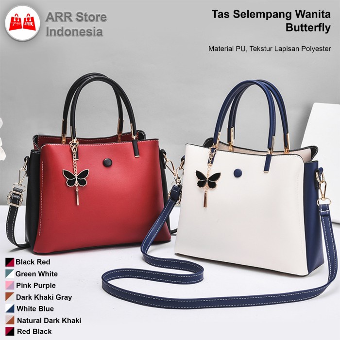 Tas Selempang Wanita Import Sling Bag Tas Bahu Wanita Butterfly