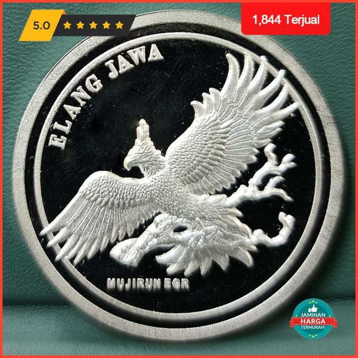 7.7 Tds Medali Perak / Silver Round Elang Jawa - 1 Oz Silver Termurah