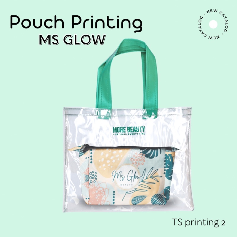 Toteset Ms glow Gift Ms Glow Souvenir Ms Glow Tas 2 IN 1 Ms glow