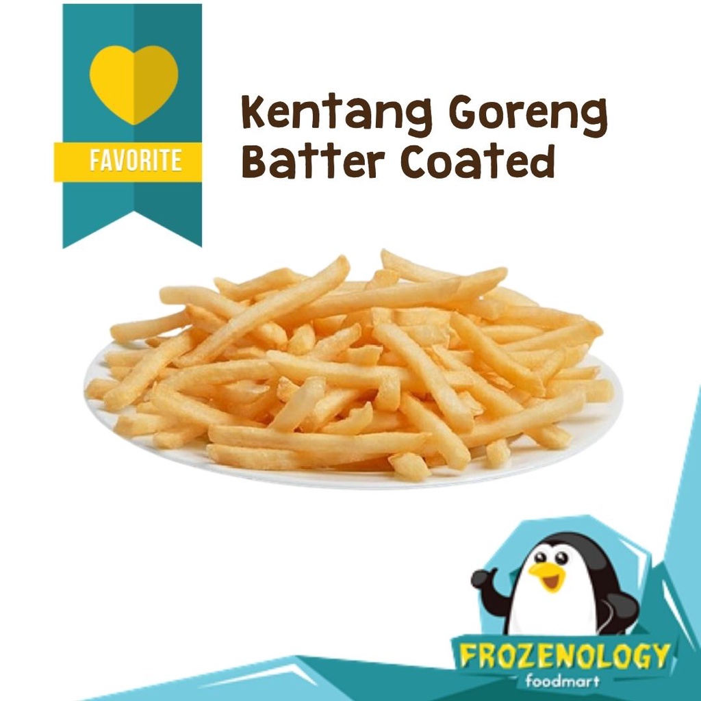 

Kentang Goreng Batter Coated French Fries Kentang - Batter Coated