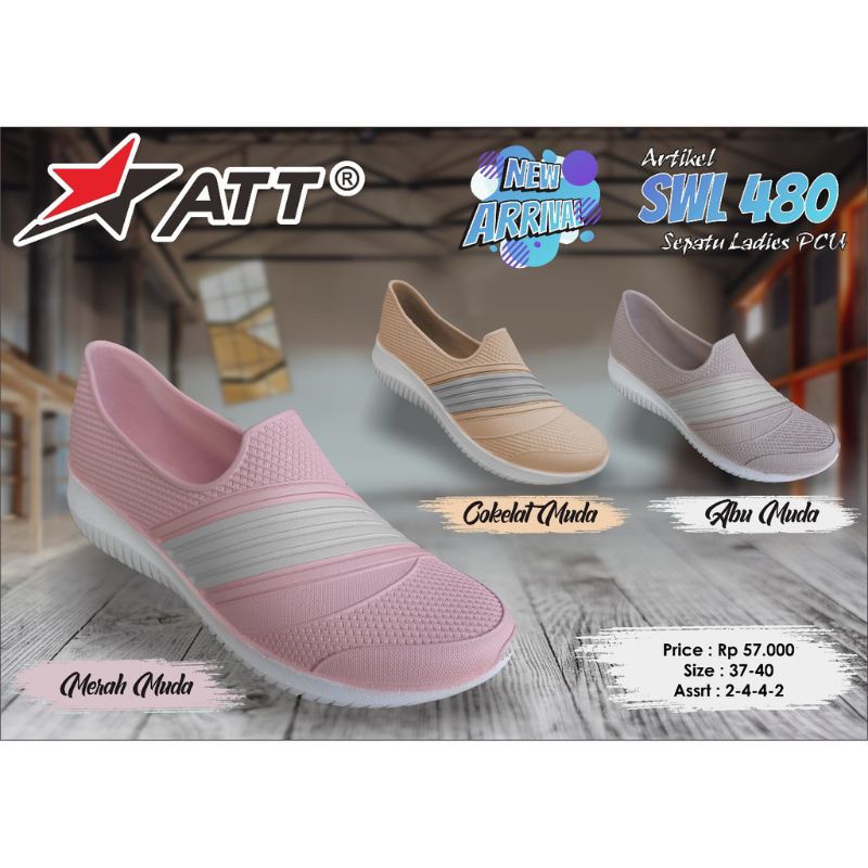 SEPATU SLIP ON KARET ATT SWL 480 37-40