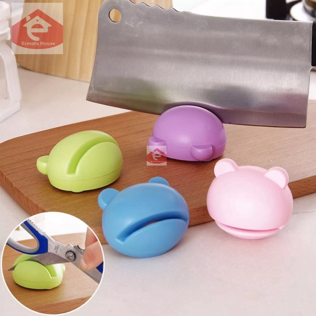 

SHARPENER Alat Pengasah Pisau Gunting Bentuk Kepala Kodok