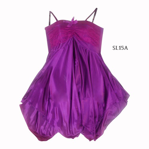 [SIAP KIRIM] LINGERIE SEXY BAJU TIDUR WANITA DEWASA SLEEPWEAR ICE SILK UNGU SL15A