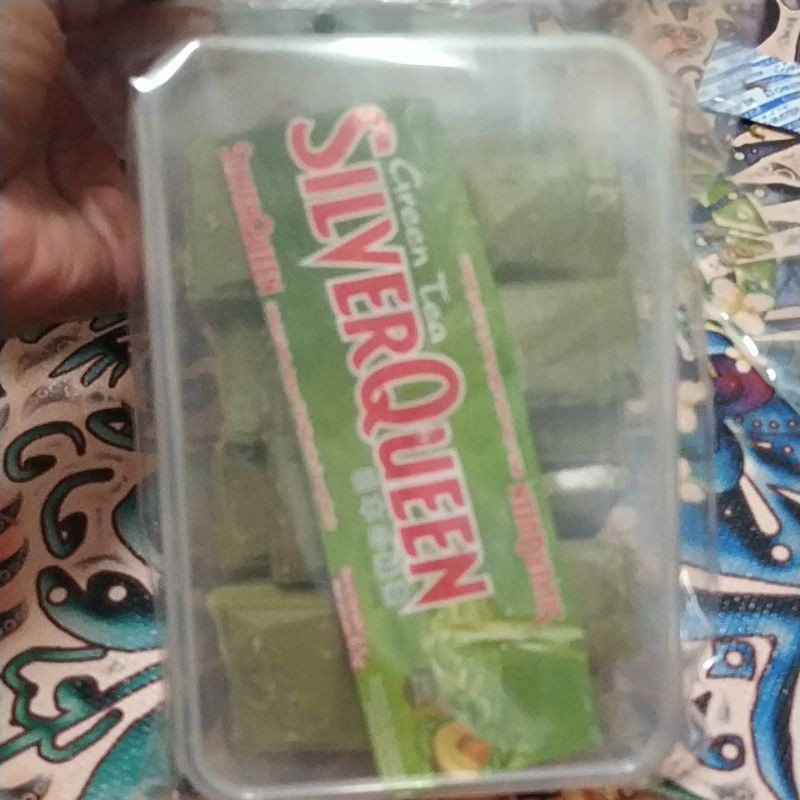 coklat silverqueen greentea patahan silver queen green tea box 500 gr