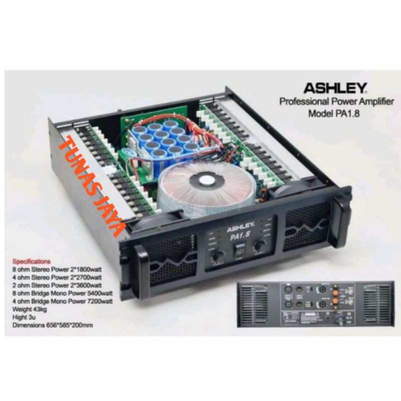 POWER AMPLI ASHLEY PA1.8 POWER ASHLEY PA 1.8 ORIGINAL POWER ASHLEY PA18
