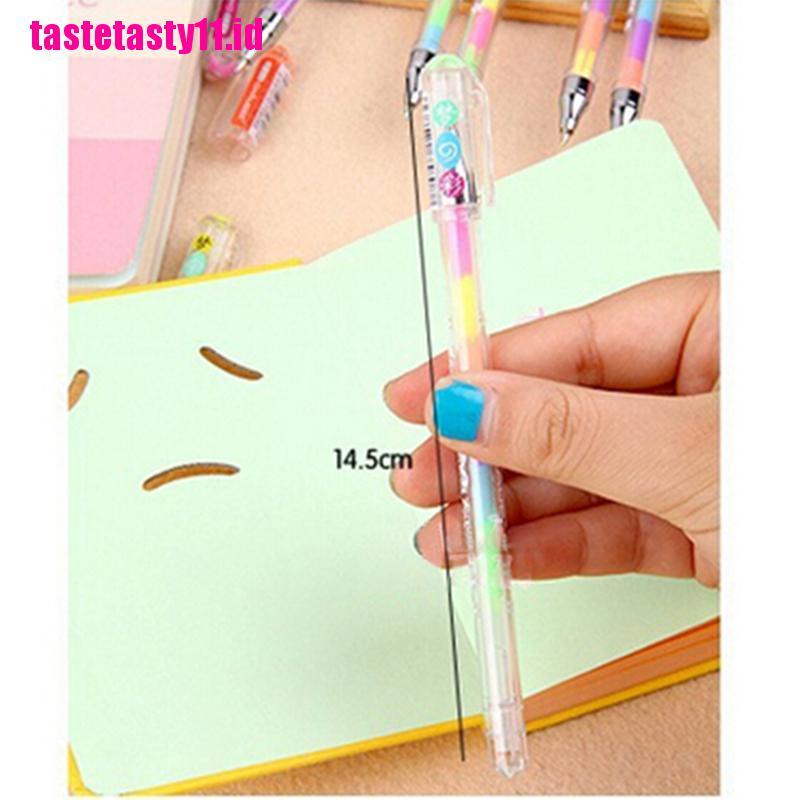 1 pc Pena Penanda Highlighter Desain Lucu 6 Bolpen