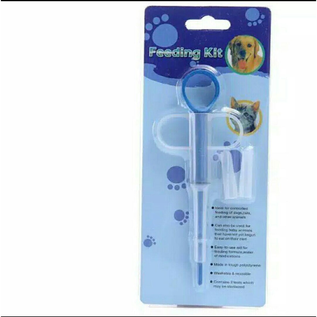 ALAT PELONTAR OBAT HEWAN - KUCING - ANJING - FEEDING KIT - ALAT BANTU MINUM