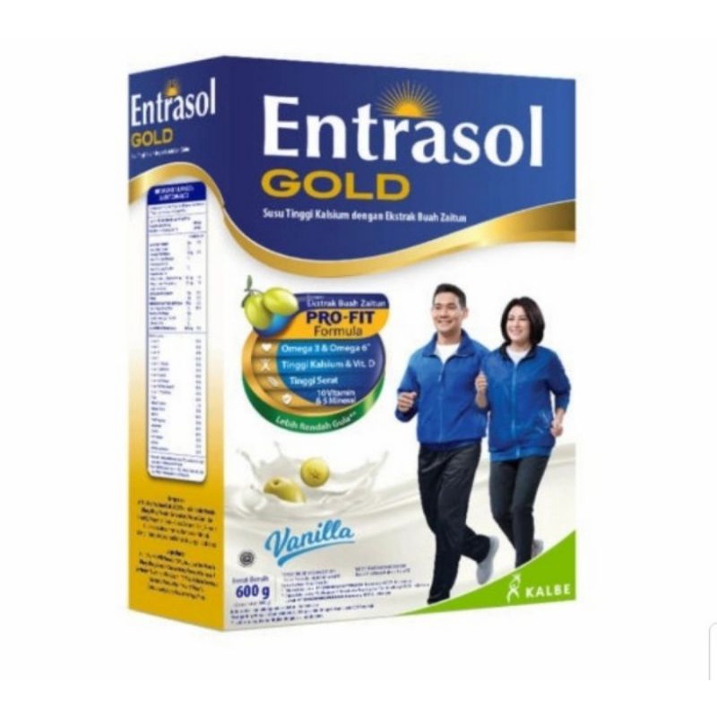 Entrasol Gold vanila dan chocolate 580 gr