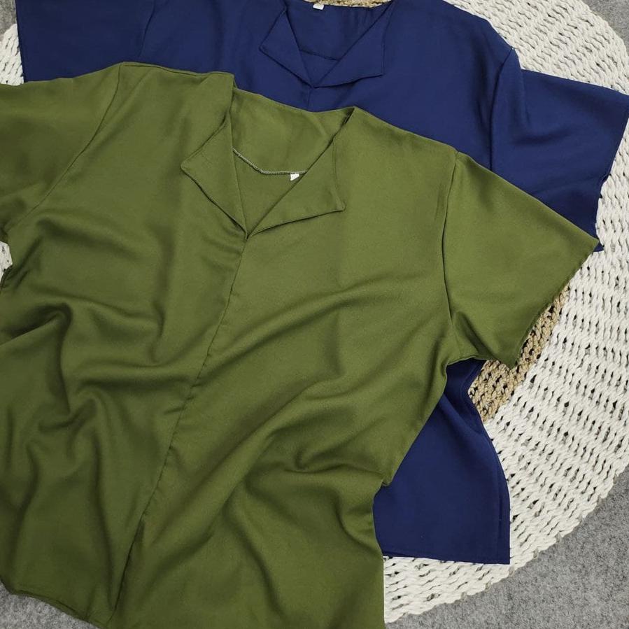 ← ATASAN BLOUSE LENGAN PENDEK JUMBO BIGSIZE OVERSIZE LD 110 120 130 140 ❂