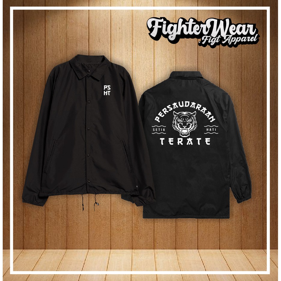 Jaket coach windbreaker Pencak Silat PSHT Terate 1922 bahan waterproof kualitas distro termurah