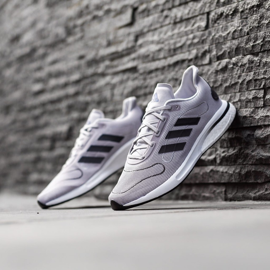 SEPATU ADIDAS SUPERNOVA BOOST GREY STRIPE BLACK ORIGINAL