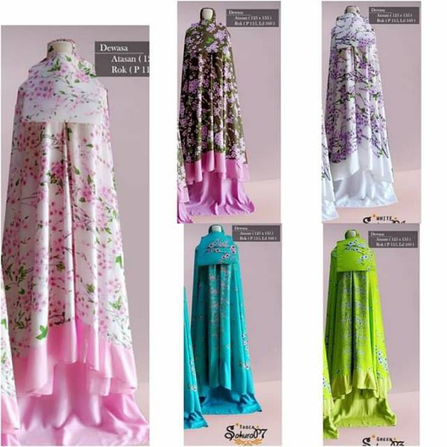 MUKENA SAKURA BALI SUPER JUMBO