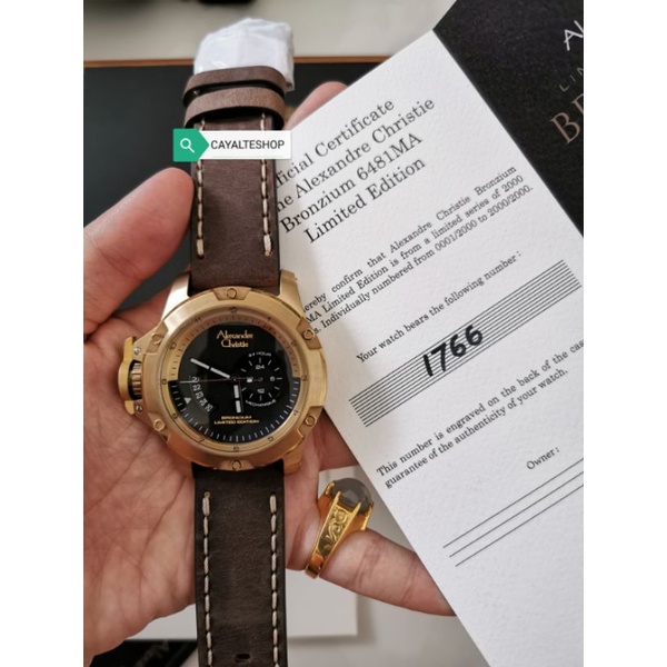 Alexandre Christie 6481 Bronzium Limited Edition 1766/2000