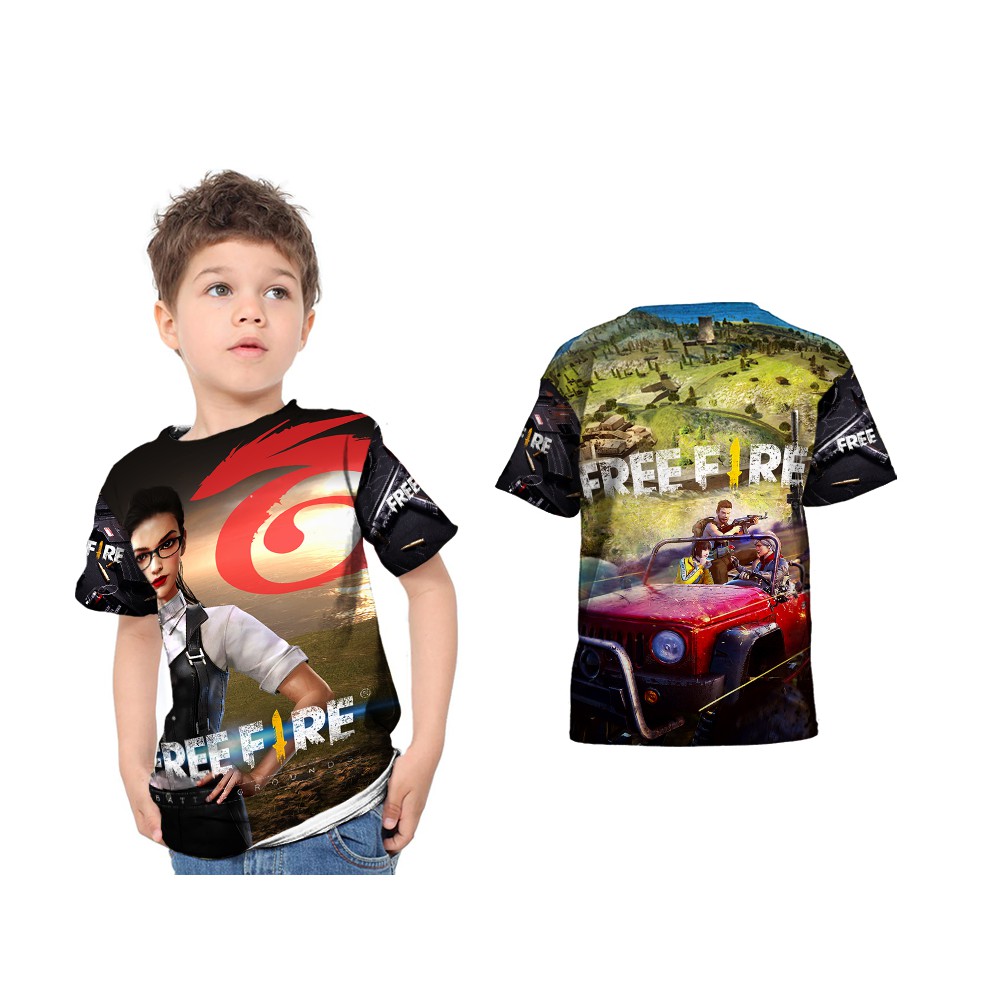 Tshirt Kaos Baju Anak FREEFIRE 16 Sublime Custom