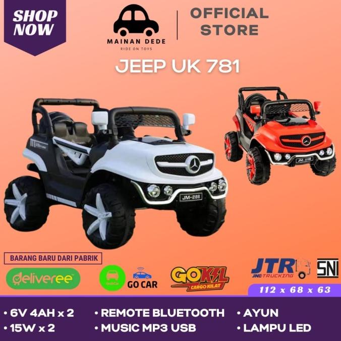 Mainan Mobil Aki Jeep Unikid UK 781 Mini Unimog