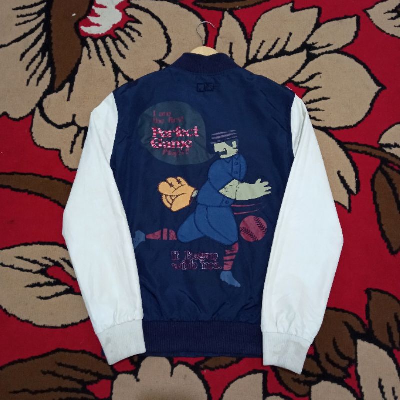 varsity mlb worcester leather jacket