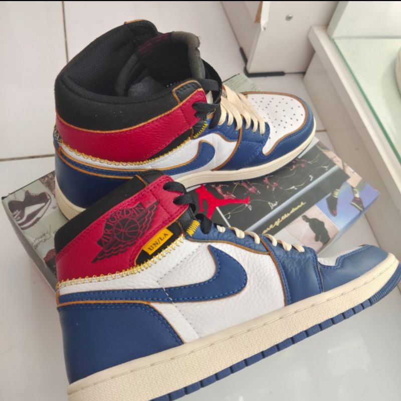 air jordan 1 high la union blue original second