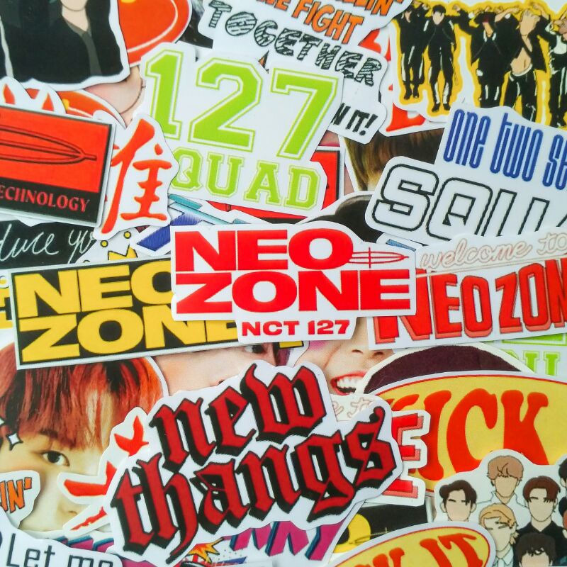 

Neo Zone NCT 127 Waterproof Sticker Pack include 30+ pcs Korean Aesthetic Walk