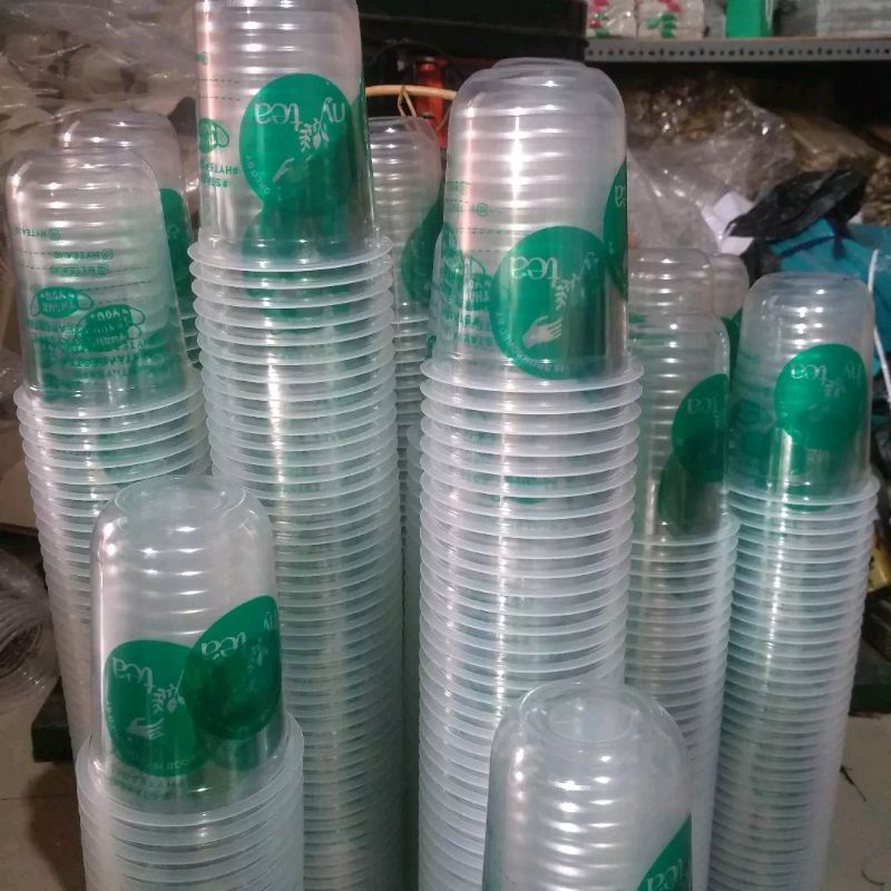 PROMO SABLON CUP 16 oz oval/Datar Tebal Tanpa TUTUP