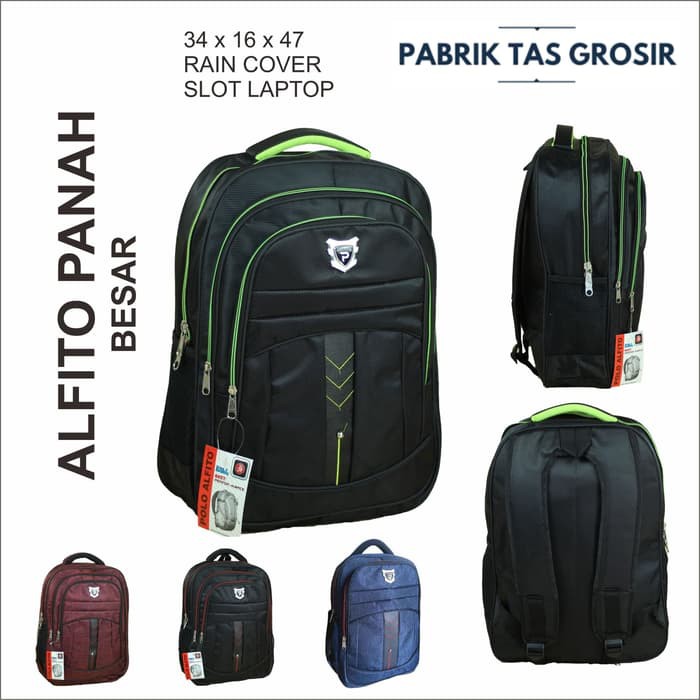 STOK TERBATAS!! Polo Alfito Panah Ransel Murah Berkualitas Tas Gendong Pria Wanita Backpack Laptop Kuat