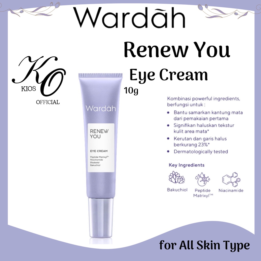 Wardah Renew You Anti Aging Eye Cream 10ml | Cream Mata