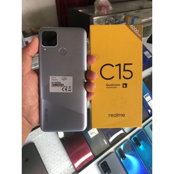 REALME C15 RAM 4/64GB SECOND BEKAS SEKEN FULLSET ORI