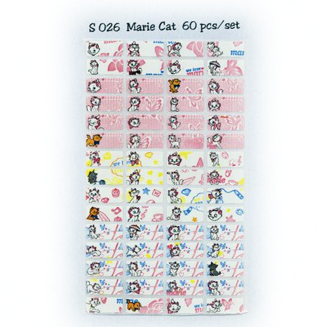 

TERLARIS!! Marie Cat Sticker. Name Label Small. Stiker karakter The Aristocats Disney lucu untuk