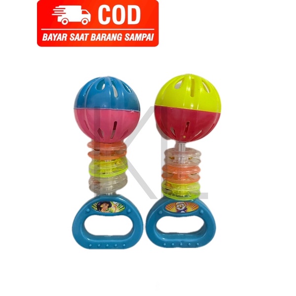 Mainan Bayi Krincingan Isi 2 Pcs - Edukasi Bell Music KR06