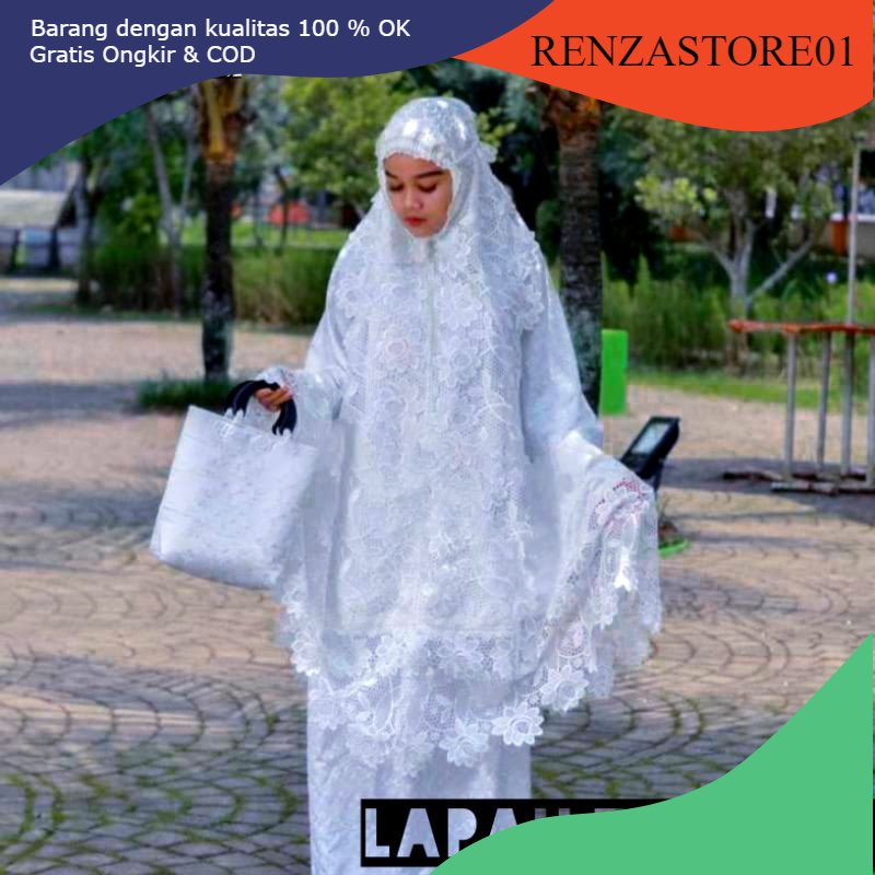 10.10 BIG SALE MUKENAH SUTRA PARIS PRADA ORIGINAL/MUKENAH MEWAH/MUKENAH DEWASA BAHAN SUTRA