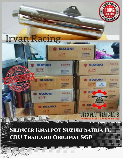 Silincer Knalpot Satria Fu CBU Thailand Ori SGP-3