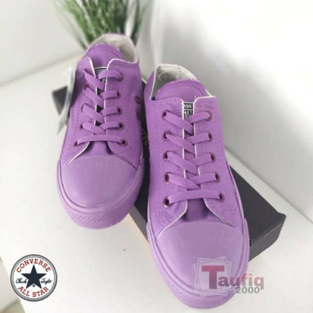 TERBARU Sepatu  Converse  All Star Violet Full Ungu  Box 