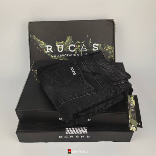 Rucas x bimopd celana camo biker jeans