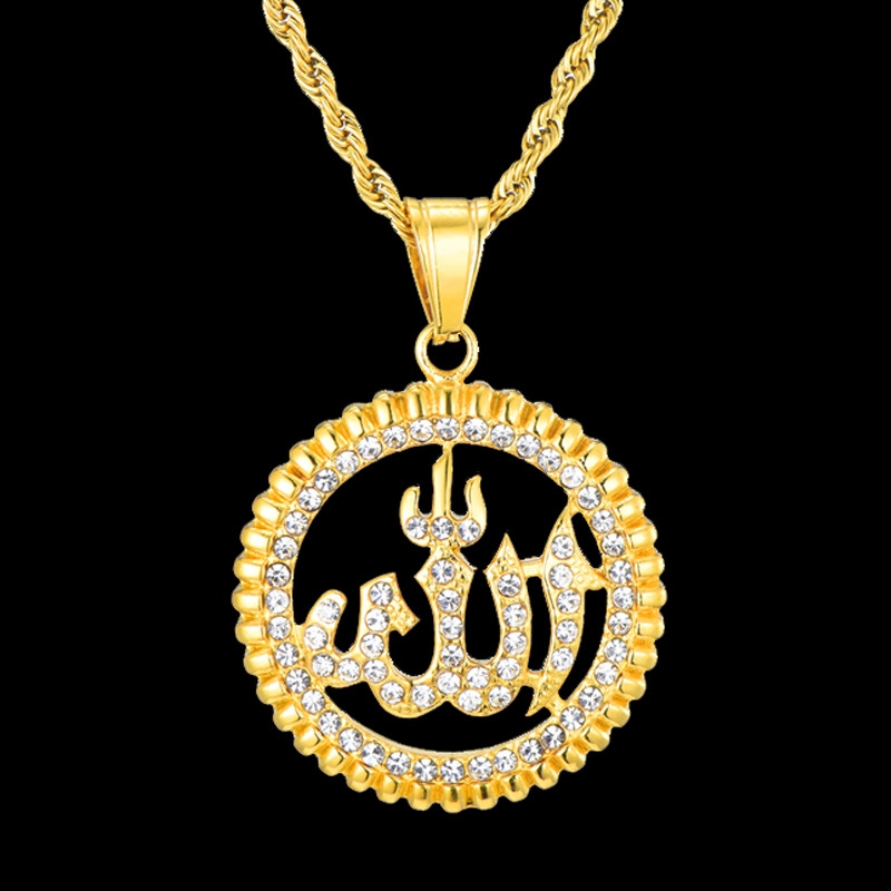 Fashion Wanita Muslim Rune Liontin Kalung / Aksesoris Perhiasan