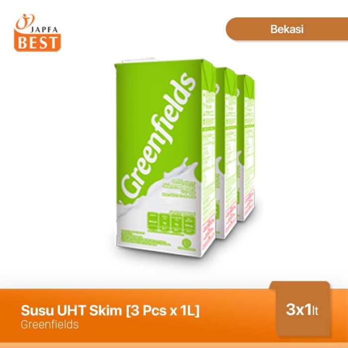 

Da2011Ca Susu Uht Skimmed Greenfields 1L - Paket Isi 3 Pcs Xa201As