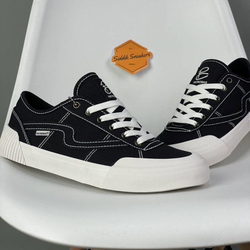 Sepatu Patrobas Equip LOW Black White Size 36-44 Original Made In Indonesia-2