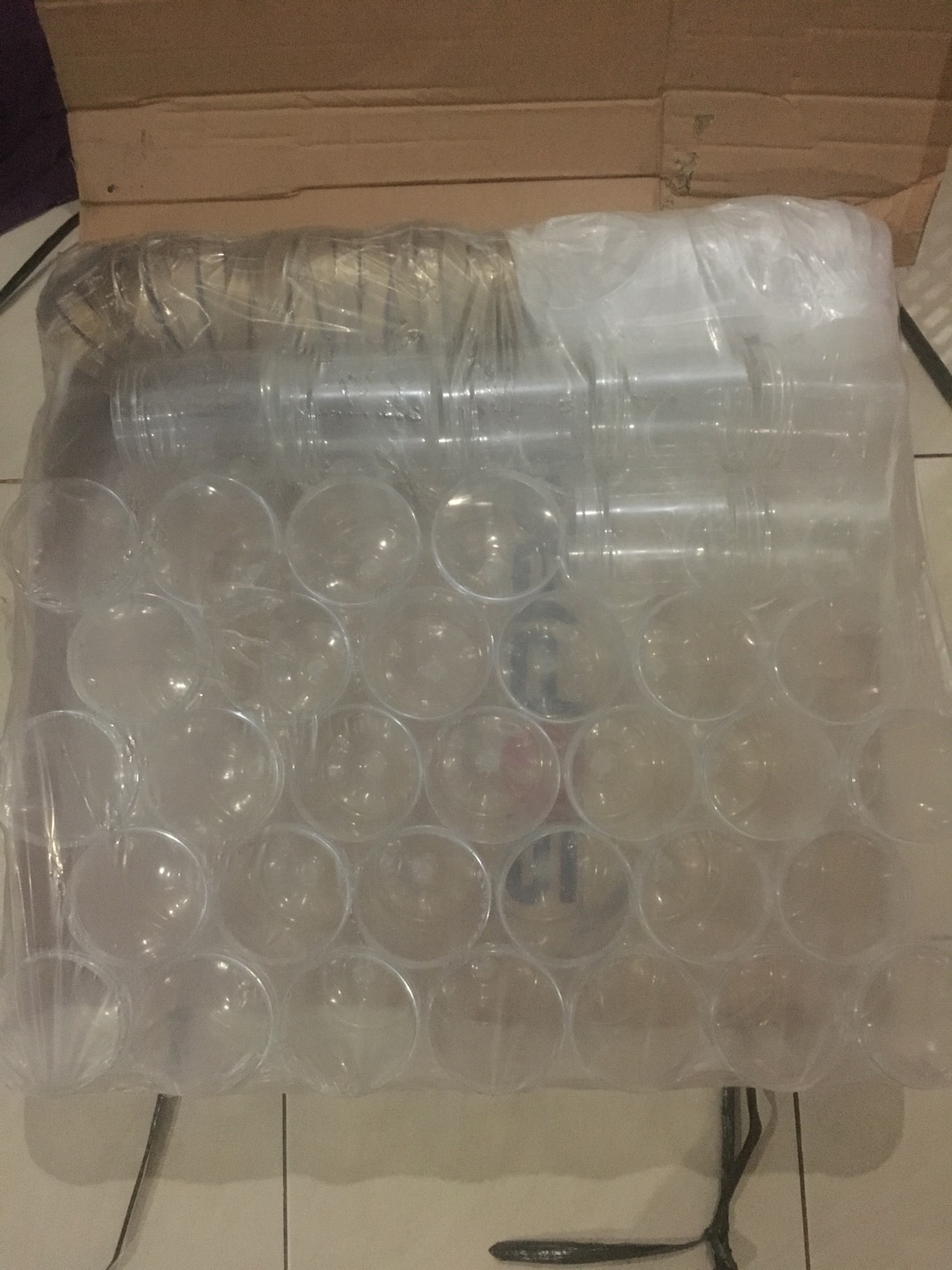 Toples Tabung 600 Ml Khusus Gojek Grab /  Toples Cylinder / Toples Plastik 600 Ml