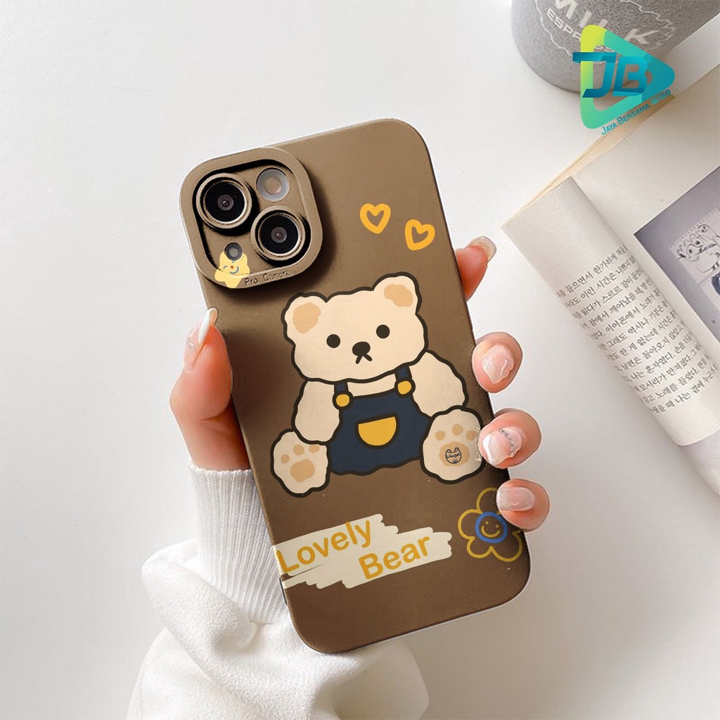 SOFTCASE PROCAMERA CUSTOM LOVELY BEAR OPPO VIVO SAMSUNG REALME XIAOMI IPHONE INFINIX FOR ALL TYPE JB5756