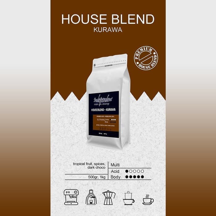 

Independent Coffee Special House Blend KURAWA 250gr