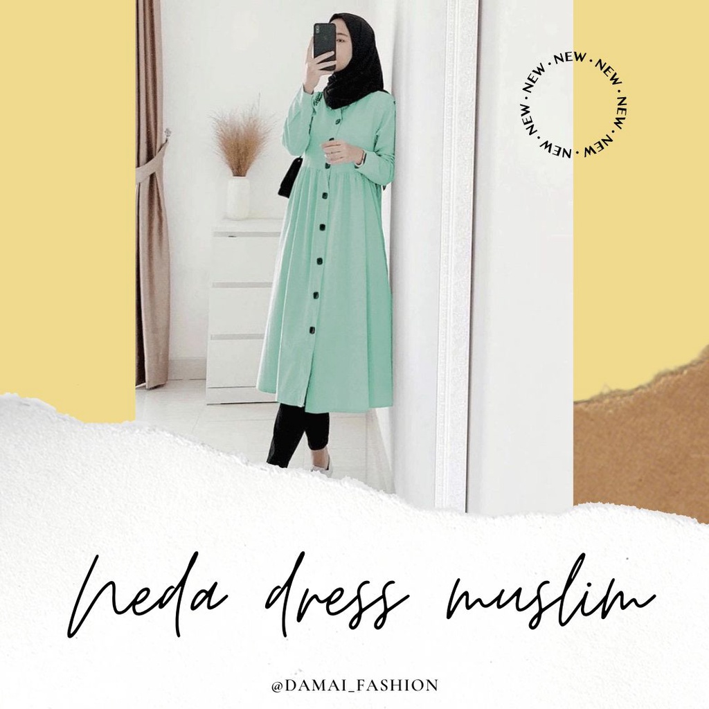 VS GG - Baju TUNIK dress muslim wanita NEDA NEDA