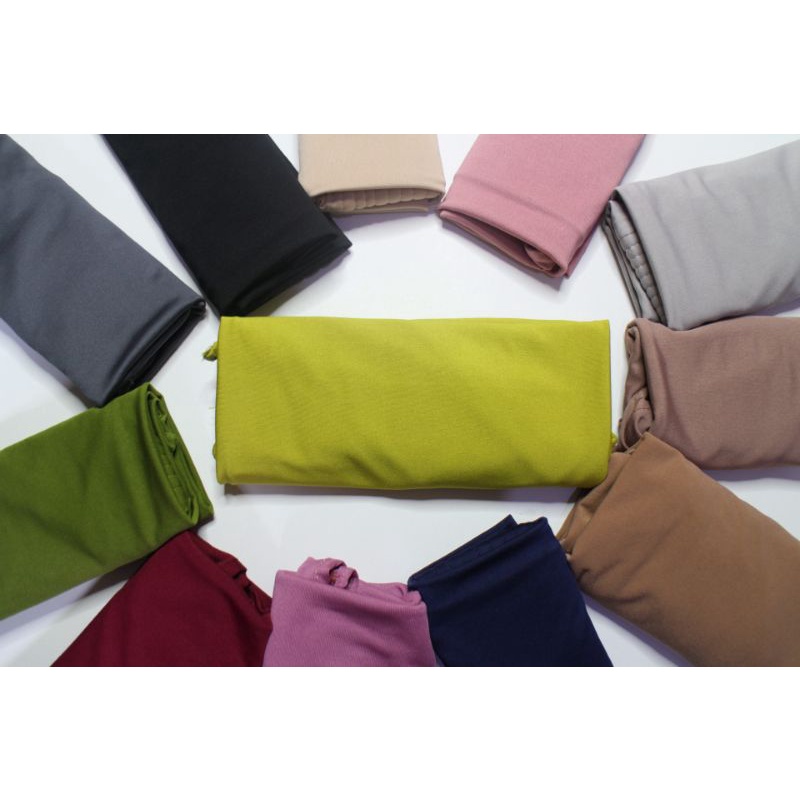 Hijab Alea Instan Hijab Bergo Sport Olahraga Size L Jersey Premium-Alea Lime