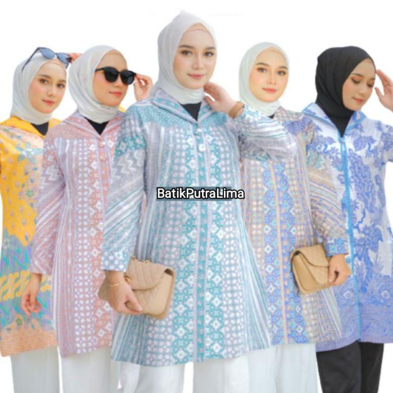 TUNIK BATIK WANITA MODERN M.L.XL.XXL asli pekalongan