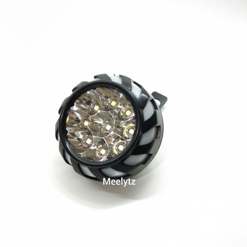 Lampu tembak sorot LED bracket spion 9 mata dengan angel aye 5 mode