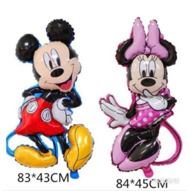 Balon foil Mickey Minnie Berjoget 80cm